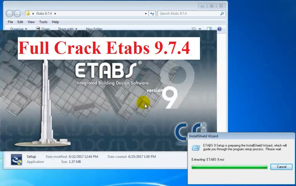 Download etabs 9.7.4 full crack hướng dẫn cài đặt chi tiết
