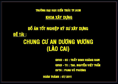 Full đồ án tốt nghiệp chung cư An Dương Vương tỉnh Lào Cai